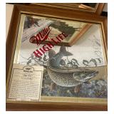 Miller High Life Wildlife Collectible Beer Mirrors by Scott Zoellick  Rainbow Trout Minnesota