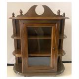 Small Table Top or Hanging Curio Cabinet