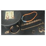 Lot of Copper and Stone Jewelry