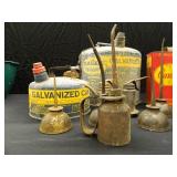 VINTAGE GAS CANS/OIL CANS