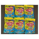 GA 2 - Set of 6 Packaged Swedish Fish Mini Tropical Candy - 8oz Each