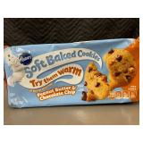 AS 2 - Set of 4 Packaged Pillsbury Soft Baked Cookies - Peanut Butter & Chocolate Chip