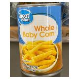 12-Pack of Great Value Whole Baby Corn - 15oz Cans