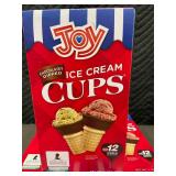 KS 3 - 5 Boxes of Packaged Joy Chocolate-Dipped Ice Cream Cups - 12 Count Each