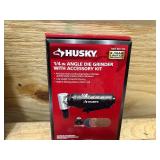 HUSKY Medium Stroke Air Hammer, Vibration Damped Medium Stroke Air Hammer and 1/4" Angle Die Grinder