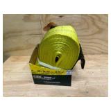 SMARTSTRAPS 4 in. x 30 ft. 5,000 lbs. Working Load Limit Load Binder Winch Strap