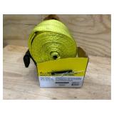 SMARTSTRAPS 4 in. x 30 ft. 5,000 lbs. Working Load Limit Load Binder Winch Strap