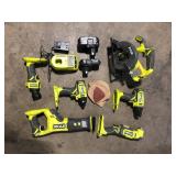 RYOBI ONE+ 18V Cordless 6-Tool Combo Kit with 1.5 Ah Battery, 4.0 Ah Battery, and Charger Customer Returns See Pictures