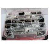 Plano Lock Jaw Organizer / Tool Box FULL of Miscellaneous Hardware (Nuts & Bolts)