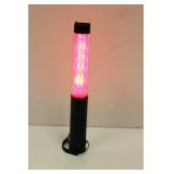 Bright Safety LED Traffic Baton Flashlight Stick With Self - Whistle, Front Light & Magnetic Base New In Box