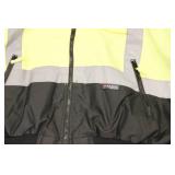 Majestic 2 In 1 Bomber Jacket Yellow, Class 3 Hi Visibility Black Bottom Size Large, ANSI Certified, New.