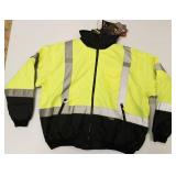 Majestic 2 In 1 Bomber Jacket Yellow, Class 3 Hi Visibility Black Bottom Size X Large, ANSI Certified, New.