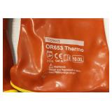 Towa OR653 Cold Resistance PVC Gloves With Detachable Napped Liner, 3 Pairs Of Gloves. Size XL