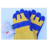 First Quality Winter Gloves, Cowhide Leather Palm, Waterproof, Thinsulate Lining Working Gloves XXL Lot Of 2 Pairs