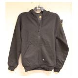 Berne Original Hooded Full Zip Sweatshirt - Thermal Lined, Black, Size 4 XL, New, Heavy Duty Work Wear.