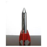 Very Cool Large Mid Century Chrome Rocket Table Lighter