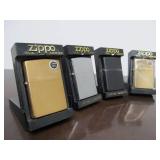 Lot of 4 Brand New Unused ZIPPO Lighters