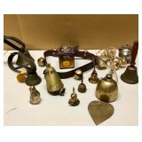 Estate Lot of Vintage & Antique Brass Bells