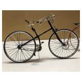 2 Larger Diecast Metal Antique Style Bicycles