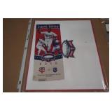 Assorted Sports Memorabilia -Programs, Newspaper, Tickets