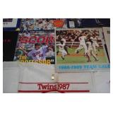 Assorted Twins Memorabilia -Hankies, Yearbooks, Newspaper