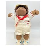 Vintage 1983 CABBAGE PATCH Fuzzy Brown Black Boy w/ Dimple, Brown Eyes