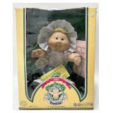 Vintage 1983 CABBAGE PATCH Fuzzy Lemon PREEMIE Girl w/ Dimple, Green Eyes, MIB