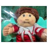 Vintage 1987 CABBAGE PATCH Brown Loops Boy w/ Dimple, Brown Eyes