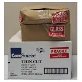 Shipping Labels (2) Boxes of - Glass Handle with Care & (1) Box of Fragile Please Handle with Care