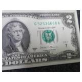 6 Sequential, Uncirculated $2 Bills...