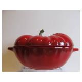 Brand New Lot of 4 STAUB Stoneware "Tomato" Cocotte