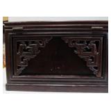 Ornate Old Vintage Oriental Rosewood Jewelry Chest