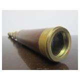 Very Nice Brass & Rosewood Nautical Style Telescope w/ Case