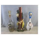 (FS) 3 Vintage Liquor Decanters...