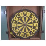 (D-1) Vintage Steel Tip Dart Board ...