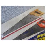 (H-1) 2 Hand Saws - Wood Handle Cra...