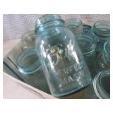 (F-0) Box of Vintage Canning Jars...