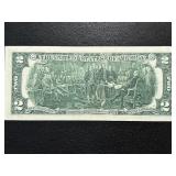 1976 $2 Dollar Bill with Montrose, SD Postmark