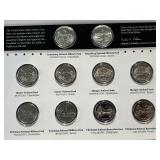 2001 America the Beautiful Uncirculated Quarter Set