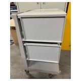 Mobile Multi-Drawer Storage Desktop Table Workstation - Good Working Condition!