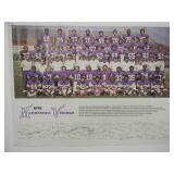 VINTAGE ORIGINAL! 1978 "MINNESOTA VIKINGS" TEAM PHOTO ADVERTISING POSTER - RARE!!!!! - GREAT ORIGINAL PIECE!!!!! - APPROX 24" By 18" - SEE PICTURES!