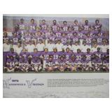 VINTAGE ORIGINAL! 1978 "MINNESOTA VIKINGS" TEAM PHOTO ADVERTISING POSTER - RARE!!!!! - GREAT ORIGINAL PIECE!!!!! - APPROX 24" By 18" - SEE PICTURES!