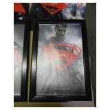 (3) NEW OLD STOCK POSTERS WITH EASY CHANGE METAL FRAMES! - BATMAN v SUPERMAN 3 PIECE SET WITH 21 EXTRA POSTERS!!!!!  -  APPROX 13" By 19" W/FRAMES - POSTERS APPROX 11.5" By 17"- FANTASTIC SET!!!!! - S