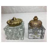 Collection of Glass Inkwells - 16 pieces