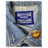 Hard Rock Café Pins and Large Denium Jacket