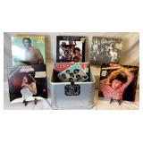 Vintage Vinyls/Records Collection with Hard Side Records Case #2- 55 pieces