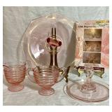 Collection of Pink Depression Glass #1- Assorted Styles