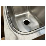 Kohler R75791-2PC-NA All-in- One Dual-Mount Double Bowl Kitchen Sink Brushed Stainless - No Faucet - damaged sink see pictures