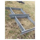 Galvanized Steel Concrete Forms (Lot of 2)