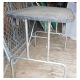 Interesting collapsible folding table with wheels 24x36 x 30 tall